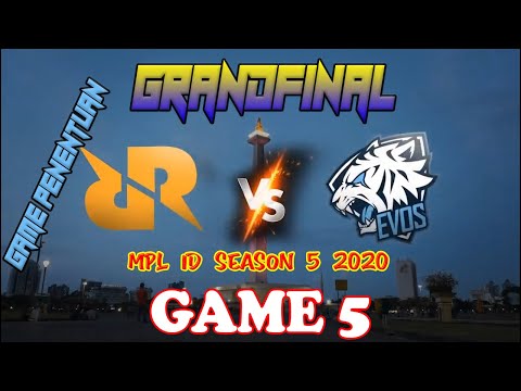 PENENTUAN GRANDFINAL RRQ HOSHI vs EVOS LEGENDS GAME 5 MPL INDONESIA SEASON 5