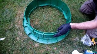 Installing a septic tank riser kit
