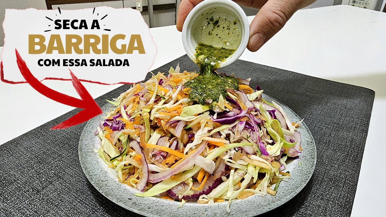 Salada que queima gordura da barriga, perdi 10 quilos em um mês