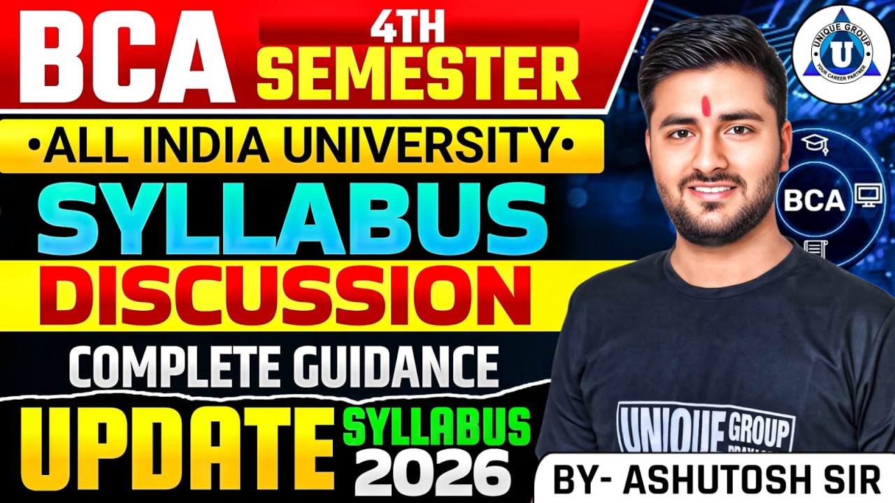 🔥BCA 4th Semester || Syllabus Discussion 2026 | All Subjects Explained (Full Guide) All University