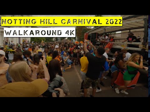 🇬🇧 Notting Hill Carnival 2022 Walk-around 4k