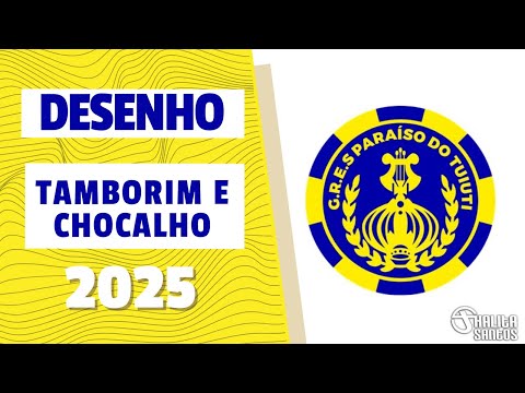 Tambourine and Rattle Drawing - Tuiuti Paradise - Carnival 2025