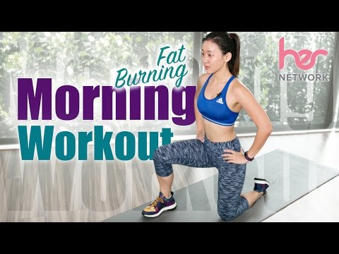 Beginner FAT Burning Morning Workout (Burn 300Cals in 15 Mins!) | Joanna Soh