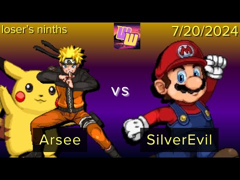 Arsee (Naruto, Pikachu) vs. SilverEvil (Mario) - Loser's Ninths - Waluigiware: REBOOT