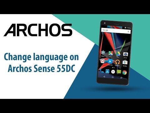 How to change language on Archos Sense 55DC?