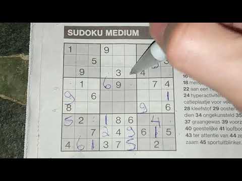 Satisfied when this is solved in 13 minutes. (#452) Medium Sudoku puzzle. 02-25-2020