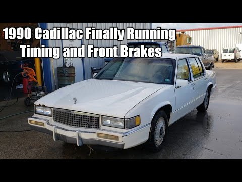 1990 Cadillac Finally Running. Timing and Front Brakes
