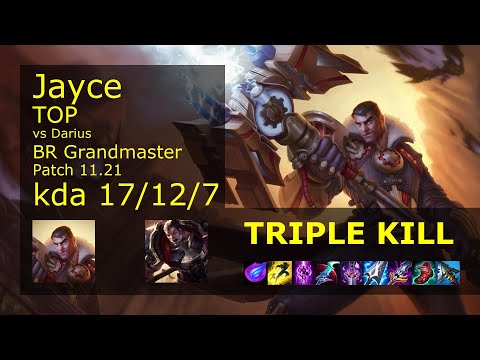 Jayce vs Darius Top - BR Grandmaster 17/12/7 Patch 11.21 Gameplay