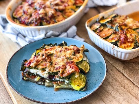 LA MEJOR LASAÑA DE VERDURAS * Lasaña al HORNO y muy Fácil! | SABOREANDA