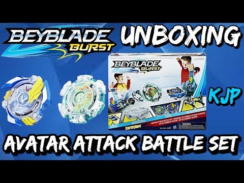 Avatar Attack Battle Set (Beyblade Burst Unboxing, QR Codes, and Test!)