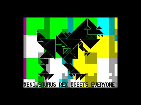 Xeniusaurus Rex (1k intro) - Joker [#zx spectrum Demo]