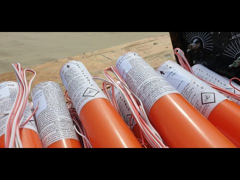 Vuurwerkshow Haringrock Katwijk aan Zee vanaf het schietveld - Caffero - 09-07-2022