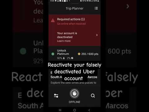 Reactivate your falsely Deactivated Uber account #uber #reactivate #uberdriver
