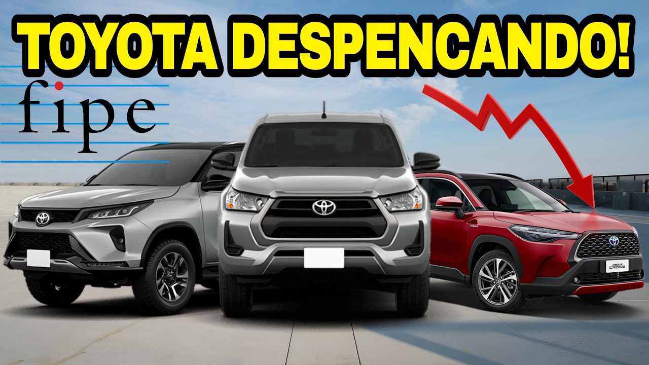 5 CARROS DA TOYOTA QUE DESPENCARAM NA FIPE!