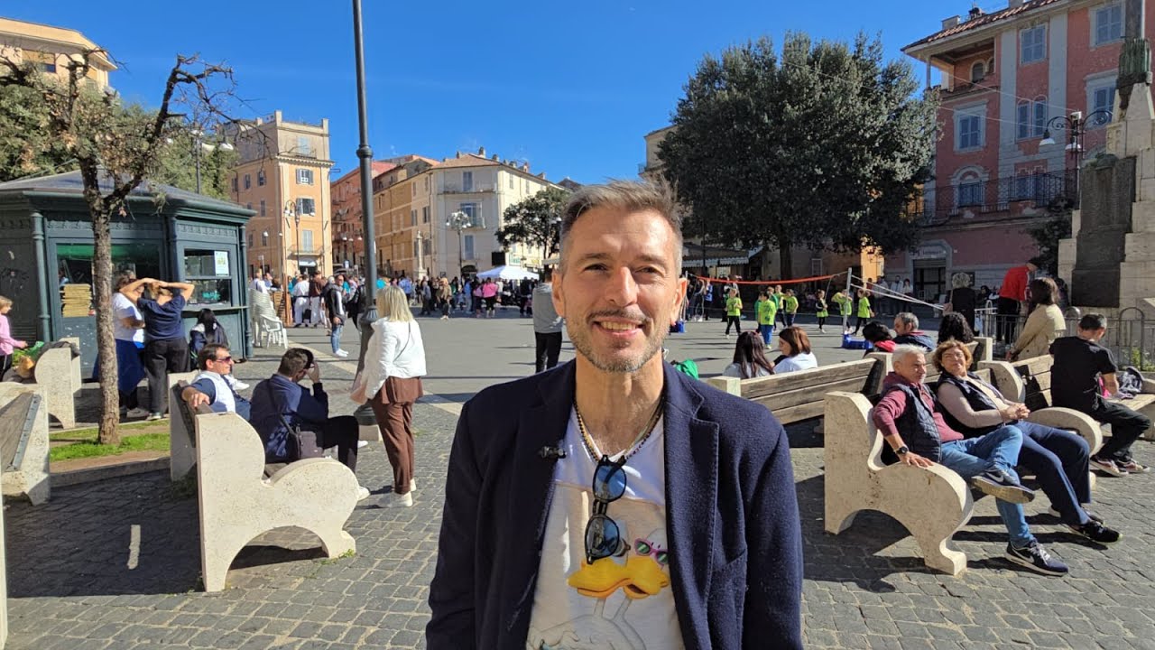 Genzano di Roma, l’assessore allo sport Gianluca Ercolani durante le Domeniche Sportive (3/11/2024)