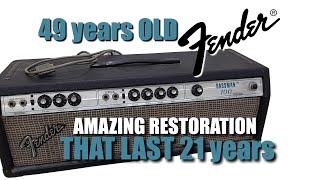 Video thumbnail for 49 years old fender bassman 100 amazing restoration that last 21 years by addiengr1