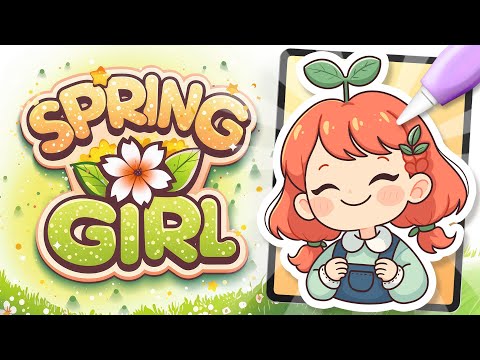 How to Draw a Cozy SPRING ANIME GIRL Portrait in Procreate 🌻 Easy Step-by-Step Tutorial