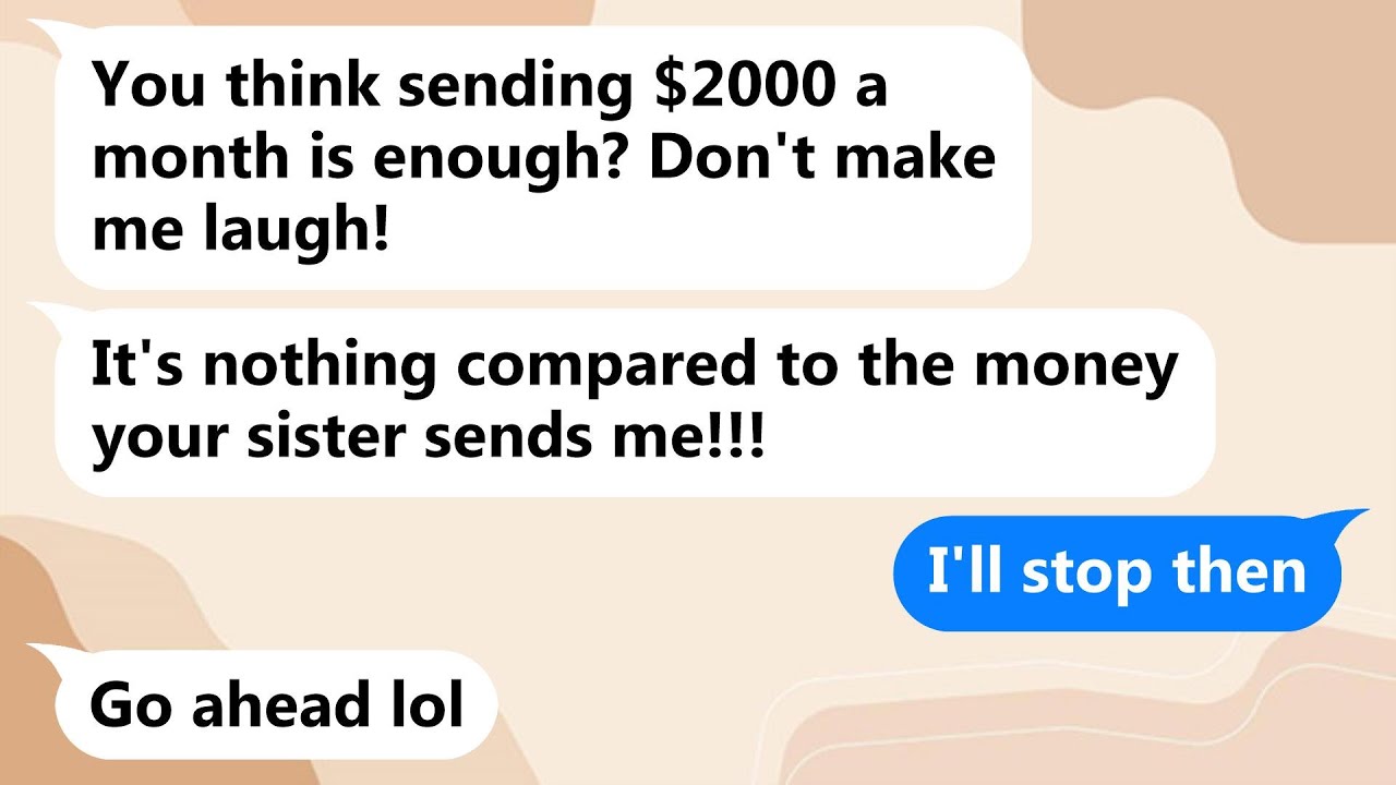 I severed my relationship with my mother, who was solely interested in my wealth.