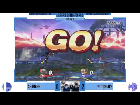 Sandbag (Link) vs Sticky Rice (Fox) - Smash 4 Singles