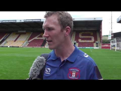 Defender Mark Ellis on the Bradford friendly