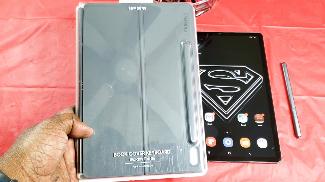 Samsung Book Cover Keyboard For Samsung Galaxy Tab S6 Unboxing
