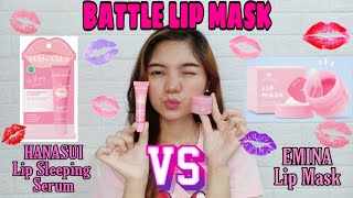 Download lagu BATTLE LIP MASK Emina VS Hanasui || Marta Christina mp3