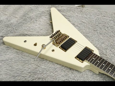 Rare vintage 80'smade Fernandes the Functon FlyingV BSV-80J w/case