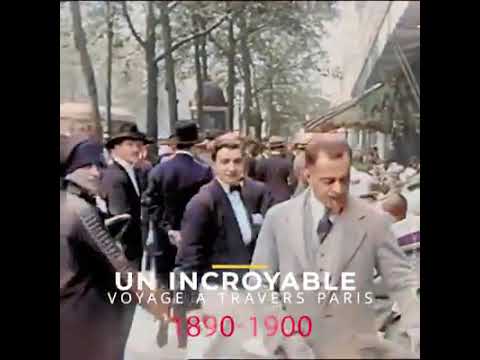#Paris en couleur de l'année 1890-1900 .