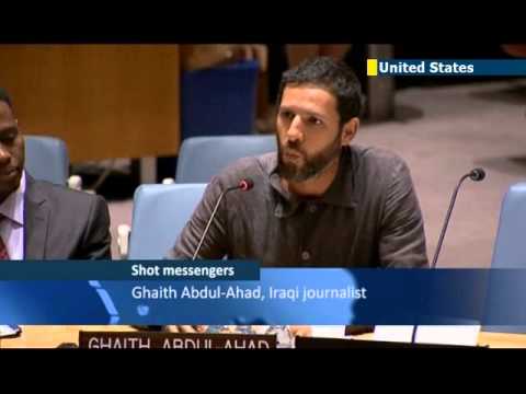 Reporting from the War Zone: Journalists address the United Nations on war correspondent risks