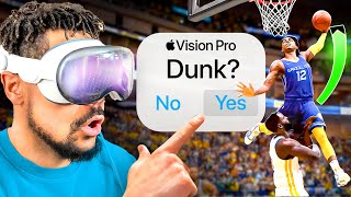 Playing NBA 2K24 In Apple Vision Pro!
