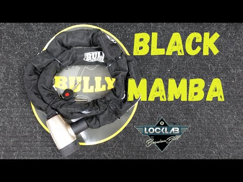 (1724) Bully Locks Black Mamba Bike Lock