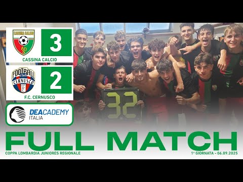 Cassina Calcio - F.C. Cernusco 3-2 | Full Match | Juniores Regionale 2025/26