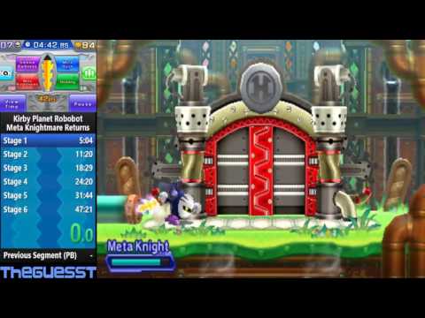 Kirby Planet Robobot - Meta Knightmare Returns speedrun in 46:30 IGT