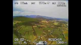 preview picture of video 'Cularis high above Gloggnitz with ezOSD - Soaring in our beautiful mountains'