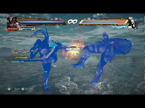 Yoshimitsu CH(1,2),1 Combo (6 hits, 49 damage)