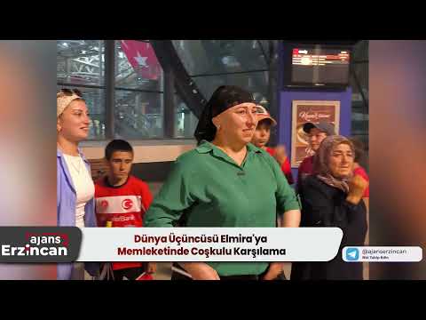 Dünya Üçüncüsü Elmira'ya Memleketinde Coşkulu Karşılama
