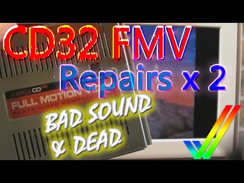 Commodore Amiga CD32 FMV Module Repairs x 2 (Rare CD32 upgrade, can they be fixed?)
