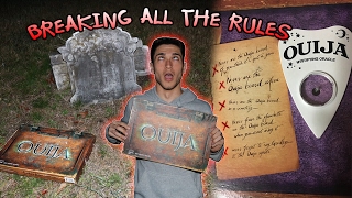 BREAKING ALL THE RULES OF THE OUIJA BOARD IN CEMETERY // OUIJA BOARD IN CEMETERY GONE TERRIBLY WRONG