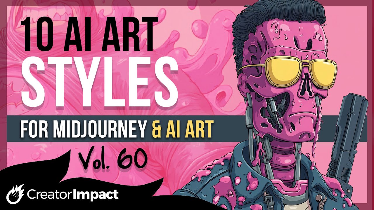 10 FUN Midjourney AI Art Styles You Need To Try! (Vol 60)