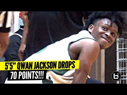 5'5" Qwan Jackson Drops 70 POINTS In a Game!!! He's ONLY 16!!