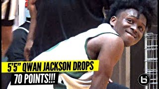 5'5" Qwan Jackson Drops 70 POINTS In a Game!!! He's ONLY 16!!