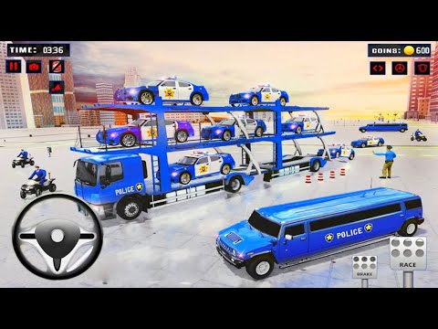 Police Car Transport Truck - Police Car Transporters - Android Gameplay