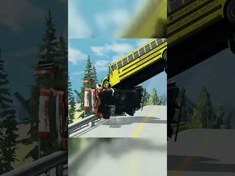 Gigantic Monster Machine Smashes Cars - Beamng drive #shorts