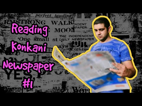 Learn Konkani with Saurabh ~ Reading Newspaper #1