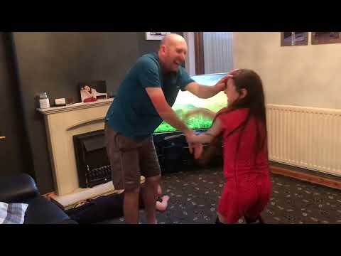 DAD VS DAUGHTER WWE WORLD TITLE WRESTLING MATCH