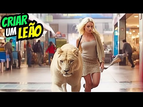 The young woman who trained a white lion to save her life