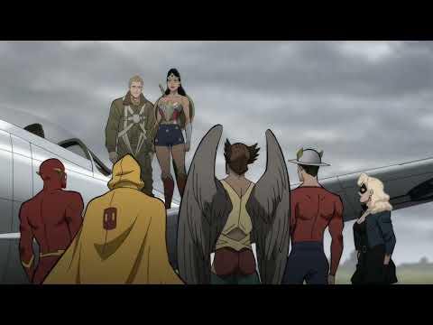 Barry and Jay Save Steve Trevor - Justice Society: World War II Clips