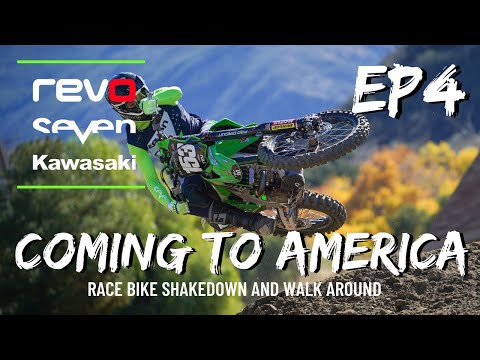 REVO SEVEN KAWASAKI COMING TO AMERICA EP4 - FT Dylan Walsh - RACE BIKE SHAKEDOWN AND WALK AROUND