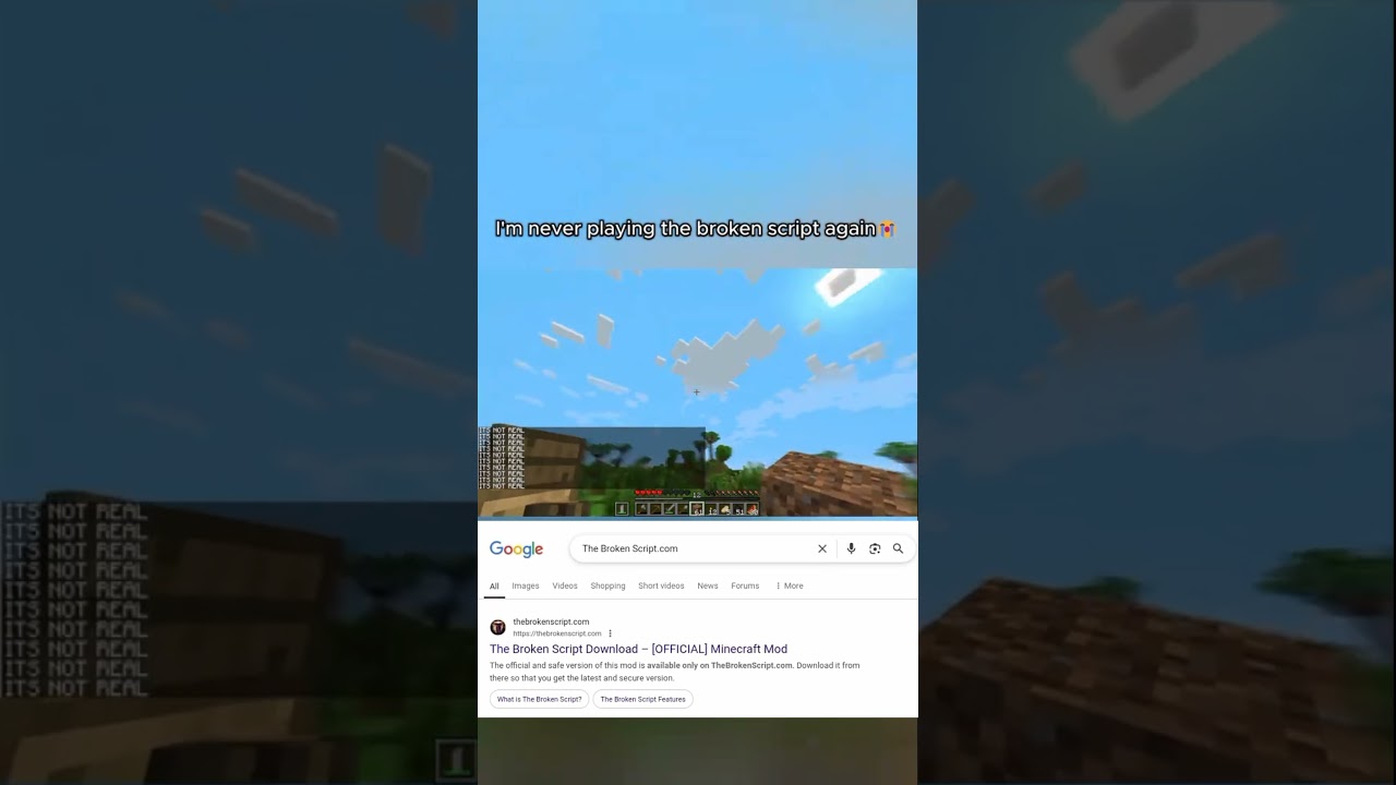 How to Install The Broken Script Horror in Minecraft