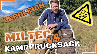 MilTec US Assault Pack LG vs. BW Kampfrucksack Import - Günstige Bushcraft Einsteiger Rucksäcke